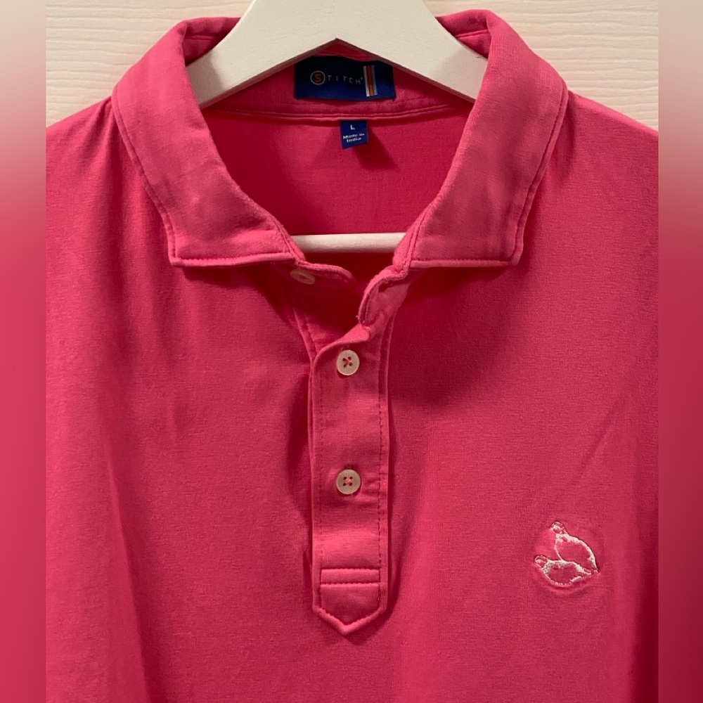 Stitch Golf Shirt/ Large